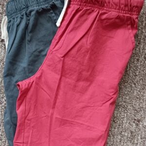 2 New Pairs of Red and Gray Joggers from the Childrens Place